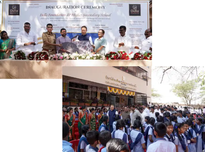 Della Townships Foundation initiative transforming a ZP higher secondary school for Adivasi children through education and community development