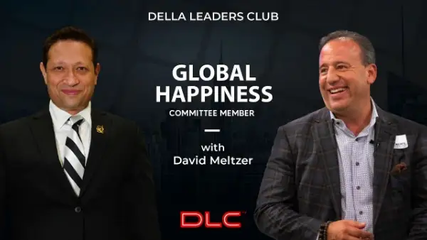 David Meltzer introduced as Global Happiness Committee Chair at Della Leaders Club New York Chapter by Della Townships in 2021