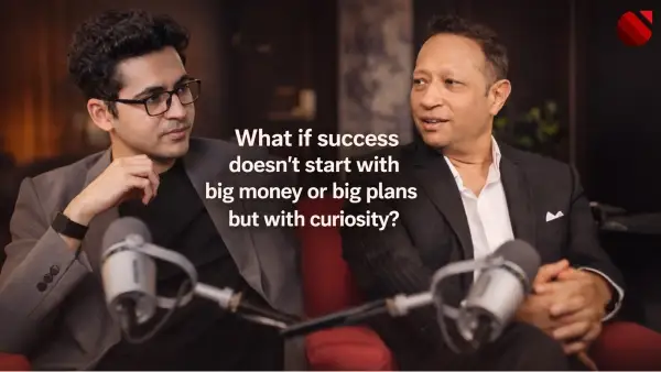 Jimmy Mistry in conversation with Ayush Shukla discussing curiosity, success mindset and entrepreneurship for Della Townships