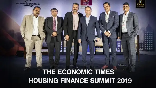 Jimmy Mistry moderating a panel at the ET Housing Finance Summit 2019 sharing industry insights