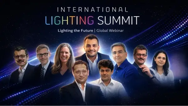 Jimmy Mistry speaking at the Acetech International Lighting Summit webinar on lighting transition and a brighter future