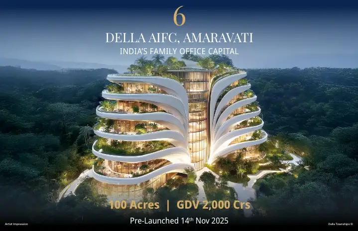 Della Townships IFC Amaravati premium integrated residences pre-launch