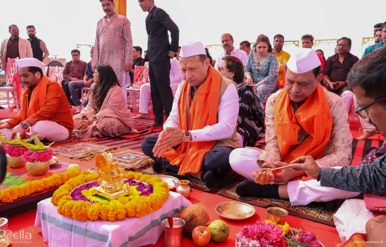 Della racecourse pune Bhumi Poojan Ceremony | Della Townships 3