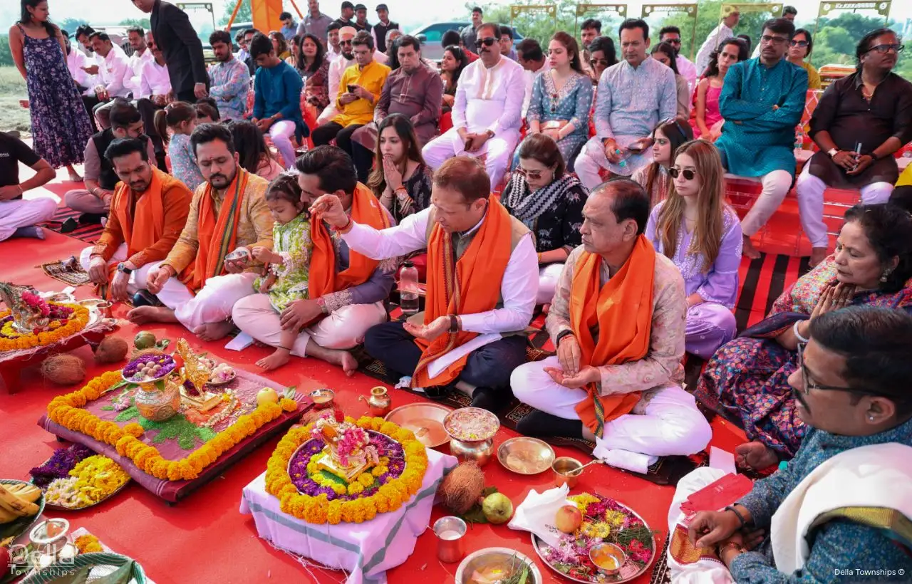 Della racecourse pune Bhumi Poojan Ceremony | Della Townships 4