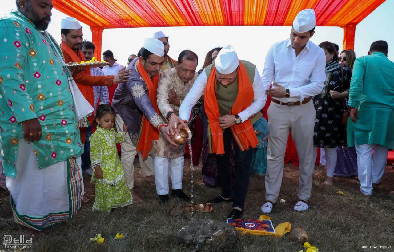 Della racecourse pune Bhumi Poojan Ceremony | Della Townships 6
