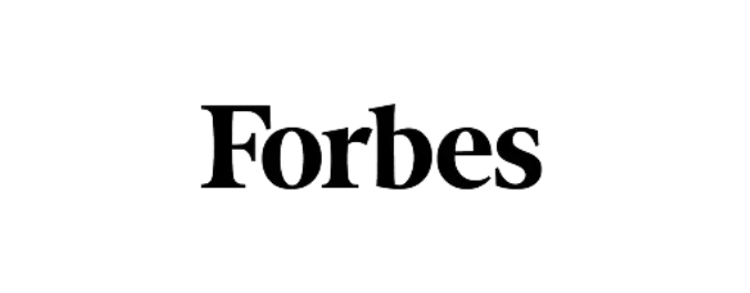 Forbes media brand logo associated with luxury lifestyle positioning