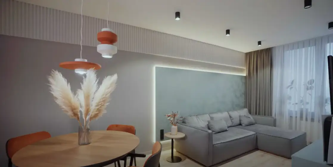 PERFECT PLANNING FOR A TWO-ROOM APARTMENT