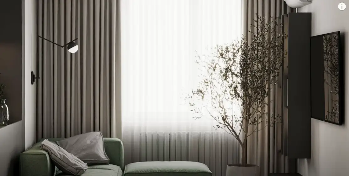 How to fit a living room, a kitchen, a spacious bedroom and a nursery in 69 square meters?