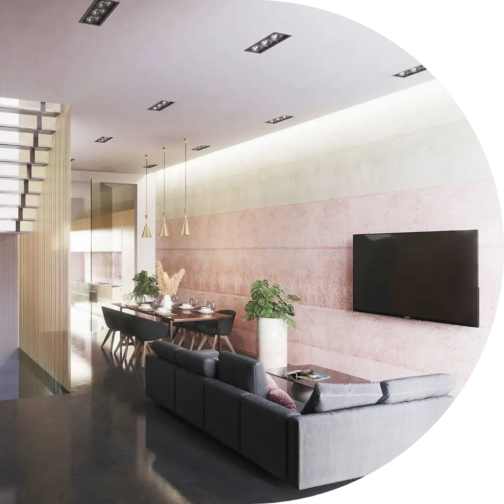 Coloured Concrete House