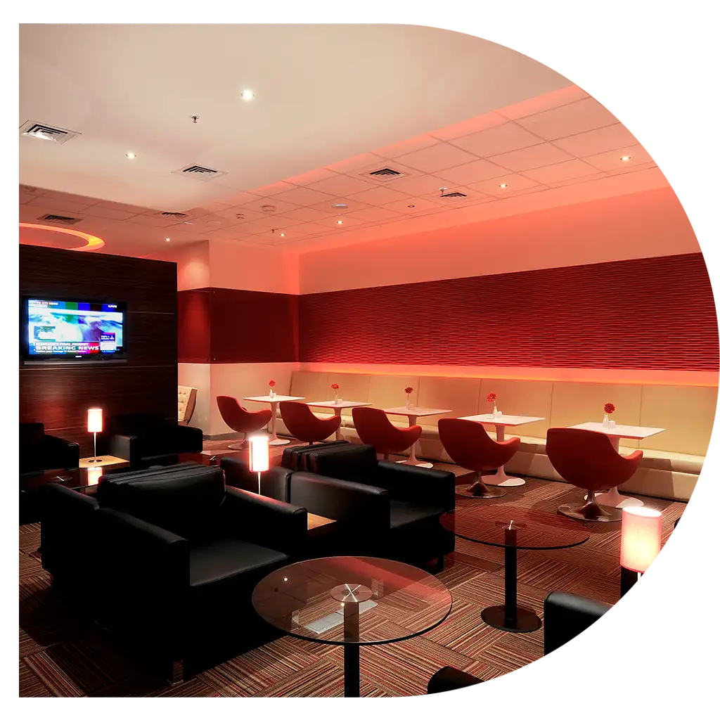 Luxurious and Iconic Airline Lounge for Kingfisher Airlines