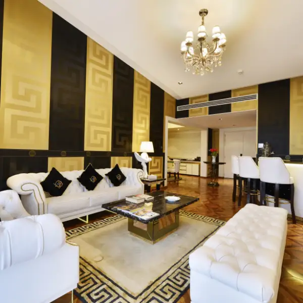 Della Resort Presidential Suite Designer resort rooms that exude inspired design touches and luxurious furnishings.