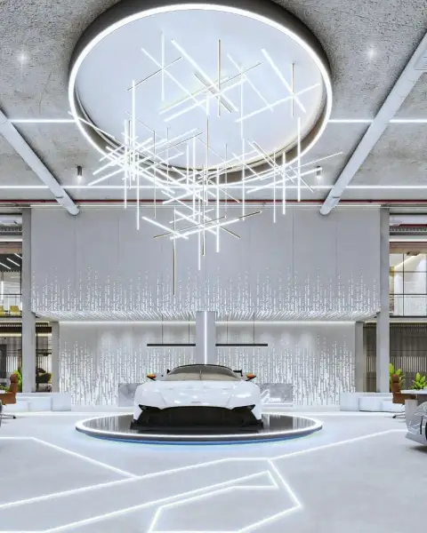 Neo Modern Car Showroom-Retail Interiors