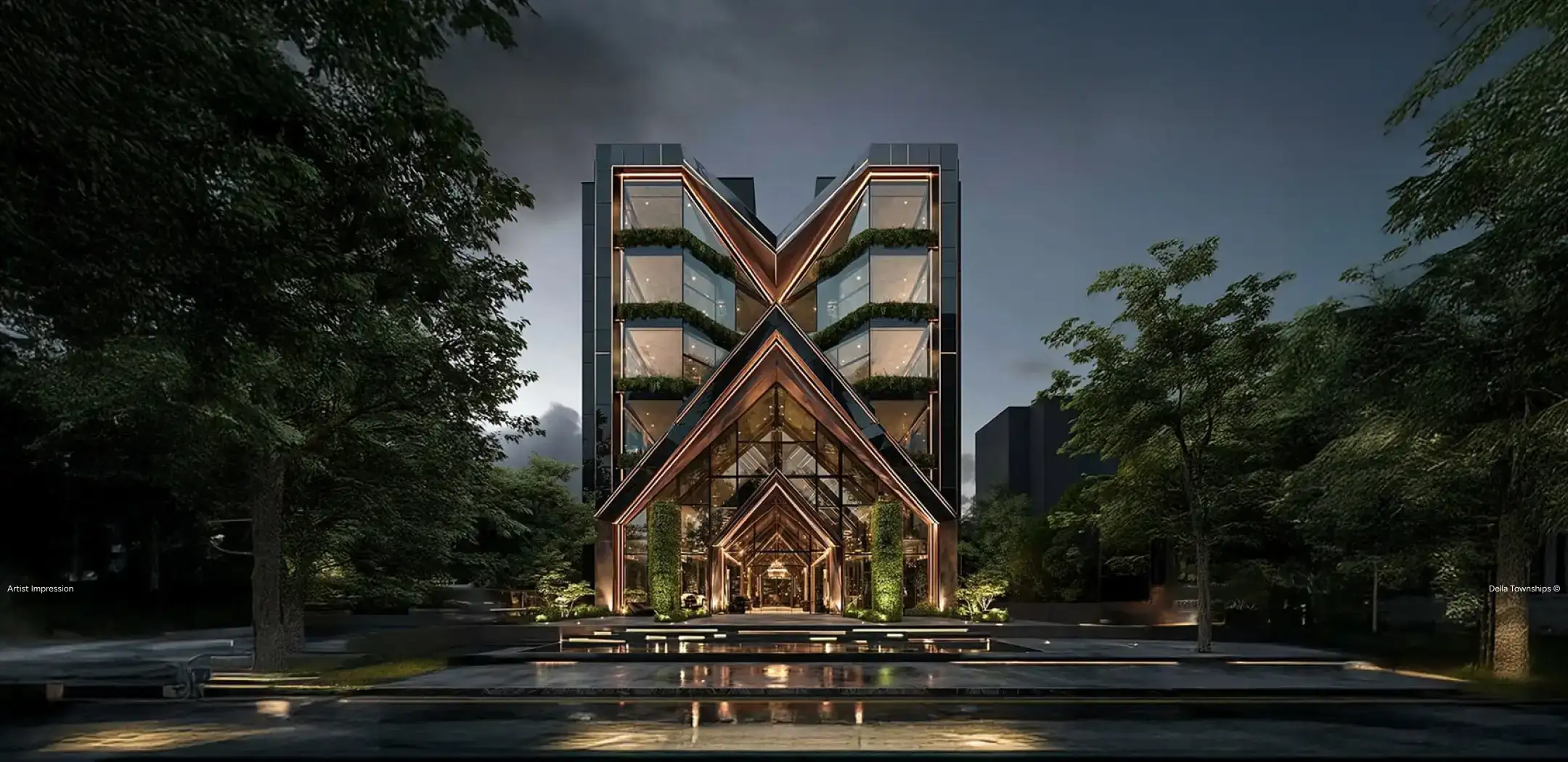 Della Townships Fashion art and architecture district at Della International City Ahmedabad