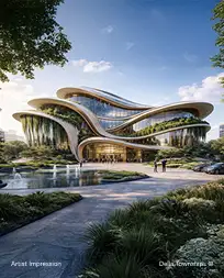 DLC Leadership Foundation building at Della GCC City Ahmedabad