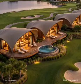 Five star glamping resort with 300 rooms at Della GCC City Ahmedabad