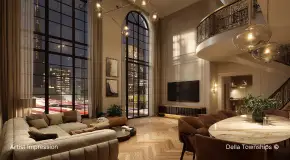 Della Branded Residences Reception Area | Della Townships