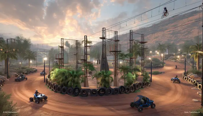 Aerial View of Della Extreme Adventure Park | Della Townships