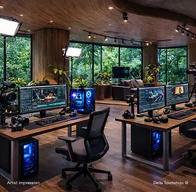 Core services, utility and security infrastructure at Della GCC City Ahmedabad