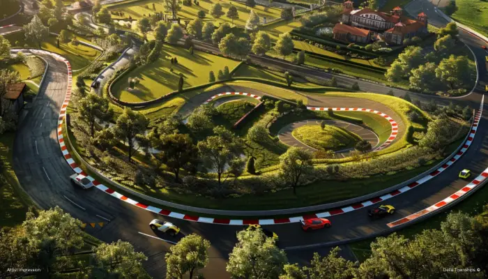 Racing Circuit Aerial view | Formula Racing, Moto GP & Autonomous Testing | Della Townships