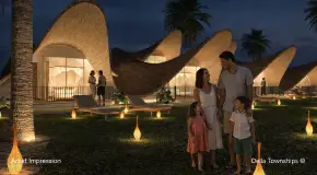 Aerial view of 5 Star Resort Rooms | Della Townships