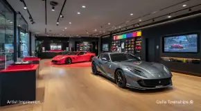 Internal view of Automative Retail Spaces | Della Townships