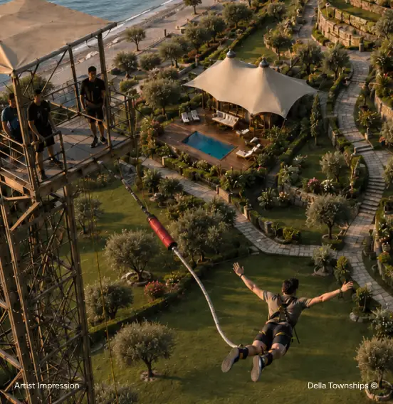 Extreme adventure park experience inside Della Townships Lake Como Dapoli township by Della Townships
