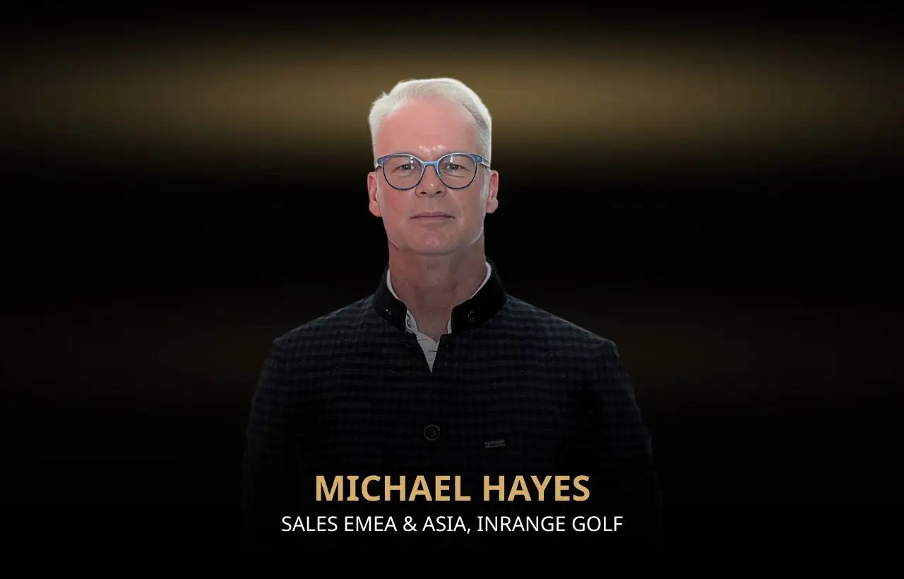 Michael Hayes, Sales EMEA and Asia at Inrange Golf, at Della Townships event