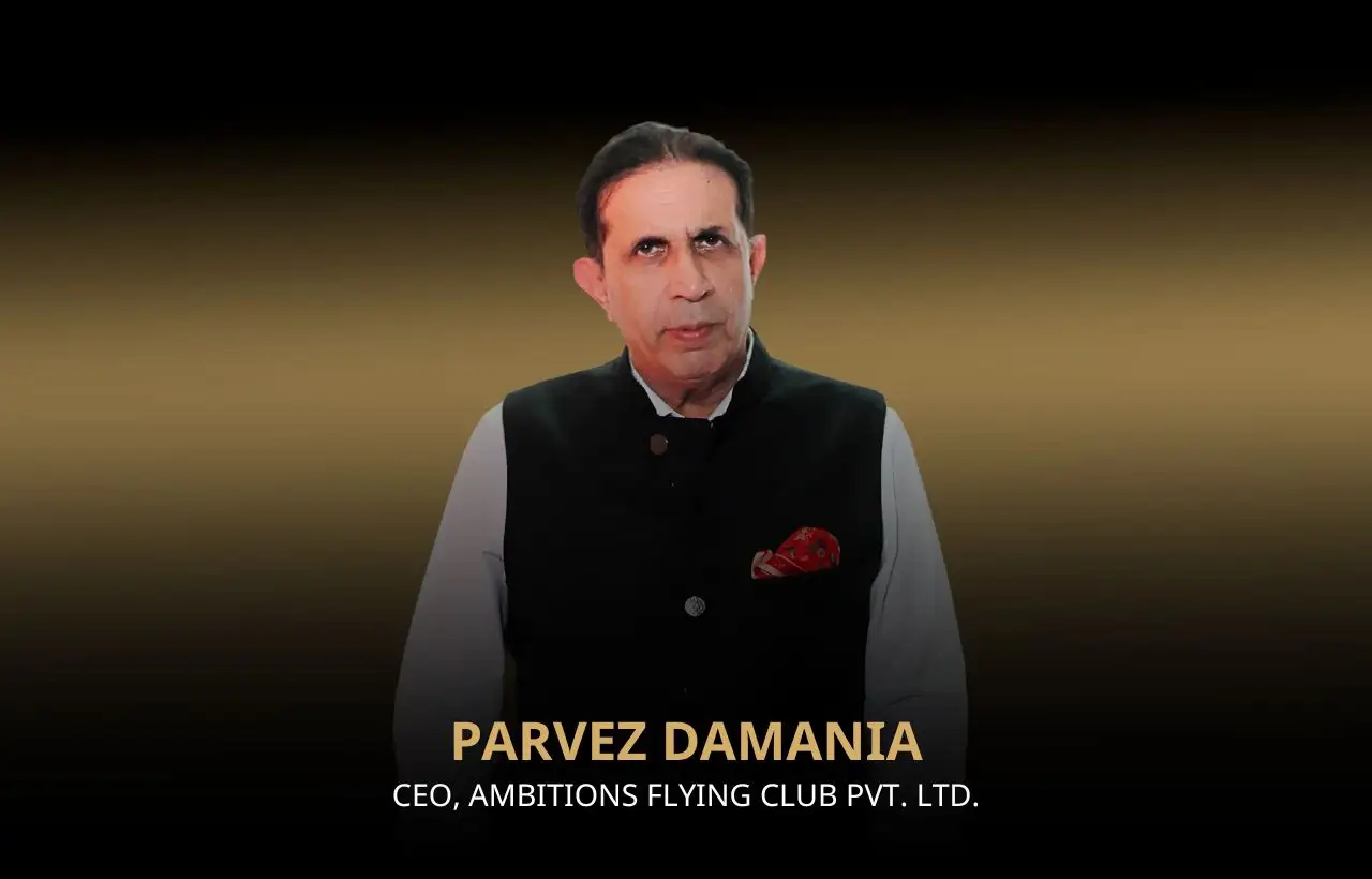 Parvez Damania, CEO of Ambitions Flying Club, at Della Townships Inspiring Voices