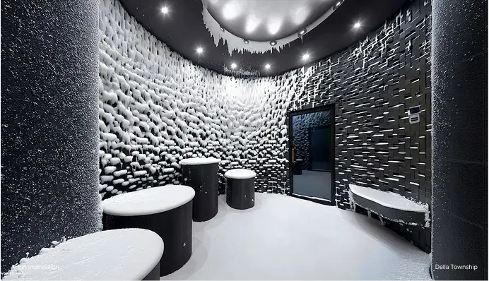 Snow sauna contrast therapy at Della MayrLife Medical Wellness Township
