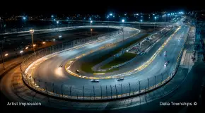 Racing Circuit Aerial view | Della monte carlo international racing circuit | Della Townships