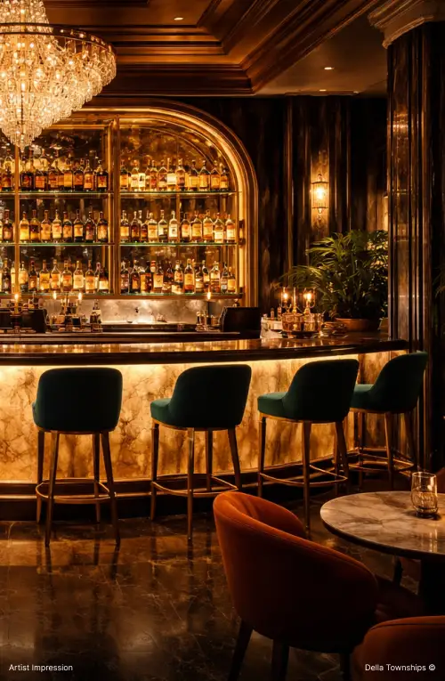 Signature bars and rooftop nightlife at Della Design District by Della Townships