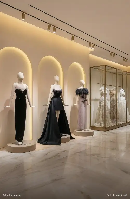 Couture and bespoke atelier fashion at Della Design District by Della Townships