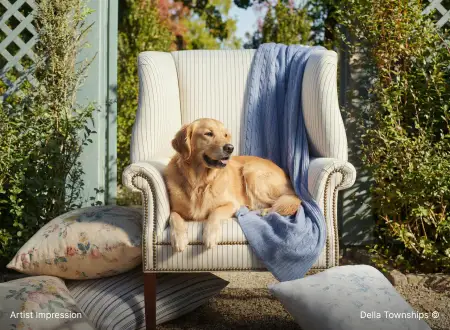 Soft furnishings textiles and interior styling within the Della Townships design district