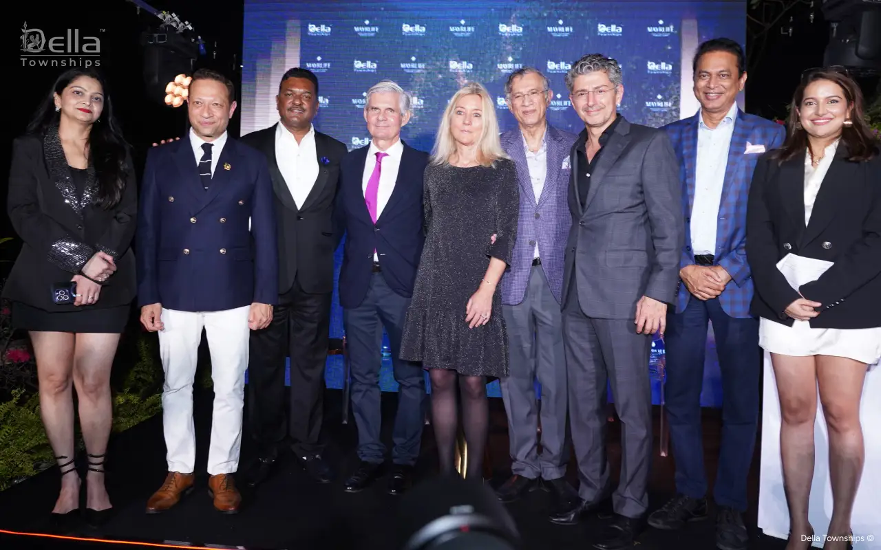 Leadership and global partners at the Della Design District launch event in India