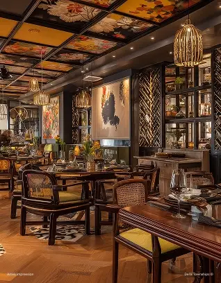 Villa Bistro Italian cuisine restaurant at Della Design District