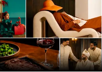 Luxury lifestyle retail experience at Della Design Districts featuring fashion, gastronomy and fine living