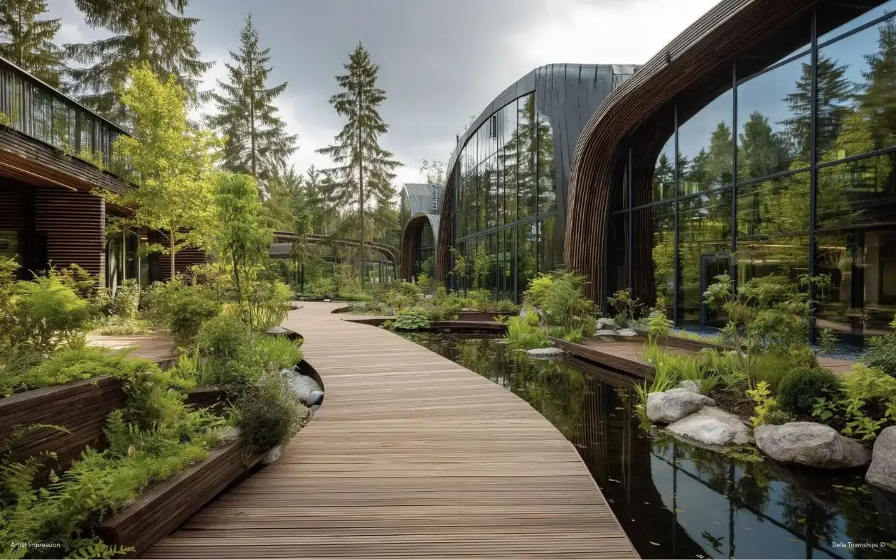 Della Townships design district at Shivalik Hills Sirmaur Himachal Pradesh