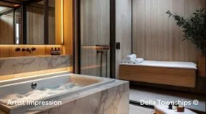 Bathroom view of Equestrian Glamping Resort | Della Racecourse, Pune