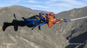  Human catapult extreme adventure at Della Townships Racecourse Pune