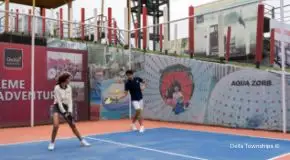 Pickleball court at Della Townships Racecourse Pune