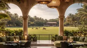 Luxury lounge and bar experience at Della Townships Racecourse Pune