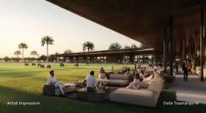 Luxury equestrian lifestyle at Della Townships Racecourse Pune with riders enjoying private polo grounds