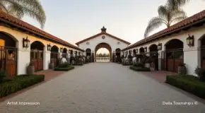 Entrance architecture of Della Racecourse and Polo Club at Della Townships Pune