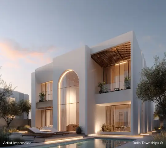 Paddock villa design at Raipur by Della Townships