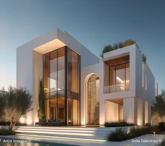 Parade House contemporary villa at Raipur by Della Townships