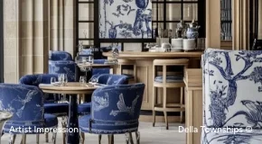 Luxury dining ambience at Raipur by Della Townships