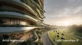 Aerial view of Della Branded Residences at Raipur by Della Townships