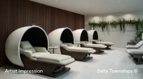 Optimal sleep pods at Raipur by Della Townships