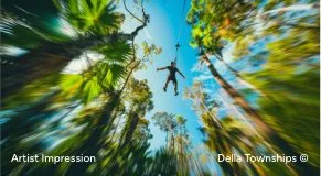 Human Catapult thrill ride at Ranthambore Adventure Park by Della Townships