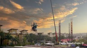 Zip Bike activity at Della Ranthambore Adventure Park by Della Townships